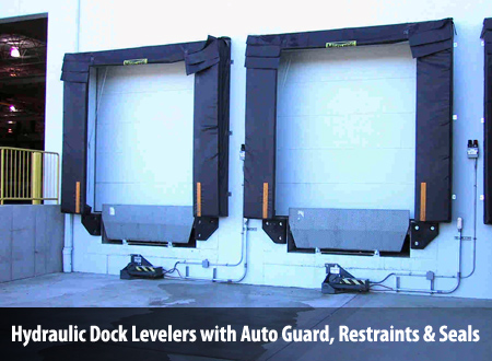 Hydraulic Dock Levelers with Auto Guard, Restraints & Seals