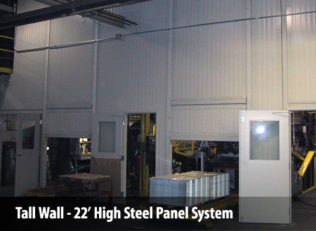 Tall Wall - 22' High Steel Panel System