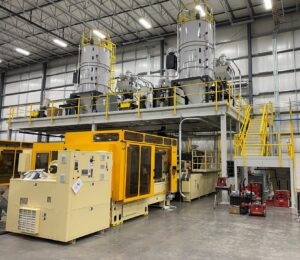 Freestanding Mezzanine with U-Shaped Stair