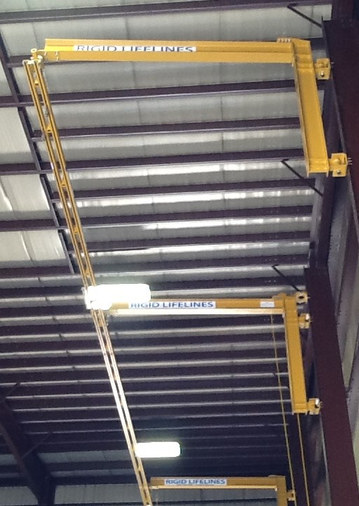 Fold-Away Track Fall Protection Fold-Away Column Mounted Track Fall Protection